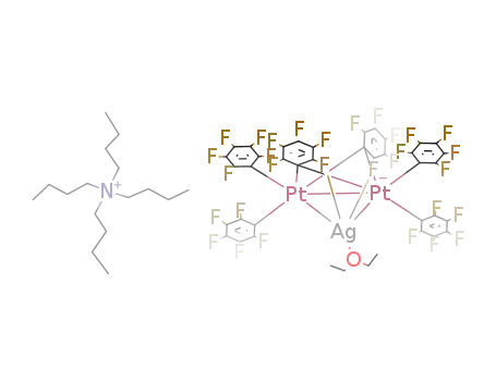 (NBu4){platinum2(silver)(μ-pentafluorophenyl)2(pentafluorophenyl)4(diethyl ether)}