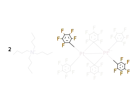 (NBu4)2{platinum2(μ-pentafluorophenyl)2(pentafluorophenyl)4}