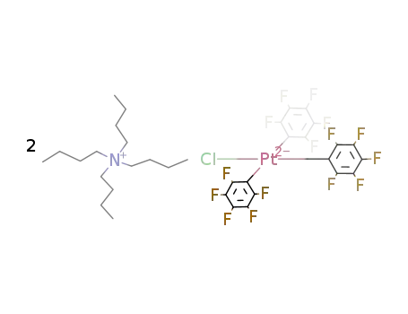 (NBu4)2{platinum(pentafluorophenyl)3Cl}