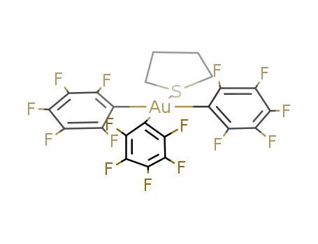 tris(pentafluorophenyl)(tetrahydrothiophene)gold(III)
