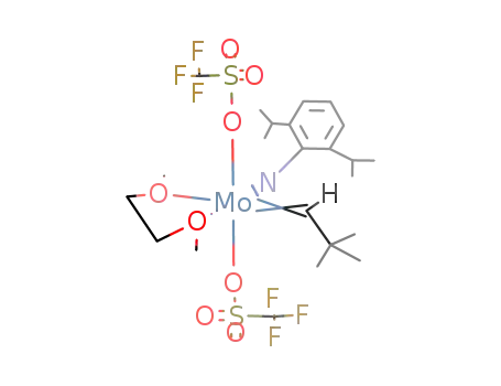 {(neopentylidene)(2,6-diisopropylphenylimido)(CF3SO2O)2(1,2-dimetoxyethane)molybdenum}