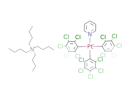 {(C4H9)4N}{Pt(C6Cl5)3(pyridine)}