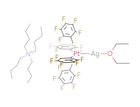 tetrabutylammonium tetrakis(pentafluorophenyl)-1κ4C1-diethyl ether-2κO-platinumargentate (Ag-Pt)