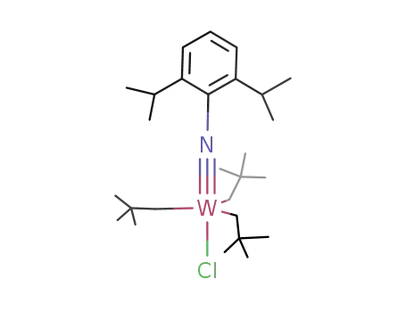 tungsten(IV)(N-2,6-(i-Pr)2C6H3)(CH2-t-Bu)3Cl