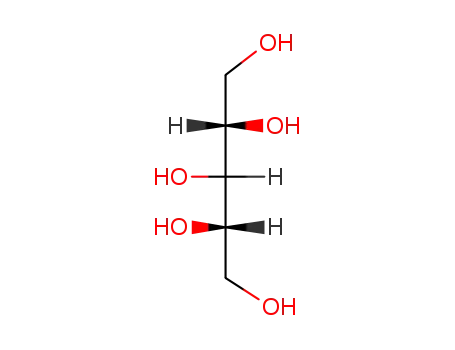 Molecular Structure of 7643-75-6 (L-(-)-ARABITOL)