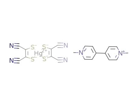 (1,1'-dimethyl-4,4'-bipyridinediium) bis(cis-1,2-dicyano-1,2-ethenedithiolato)mercurate