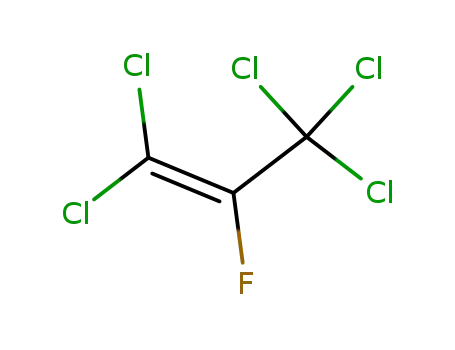 Molecular Structure of 815-15-6 (1-Propene, 1,1,3,3,3-pentachloro-2-fluoro-)