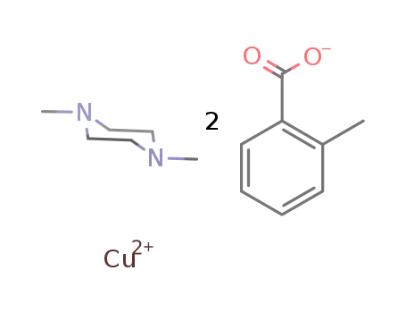 [di(ortho-toluato)(2,6-dimethylpiperazine)copper(II)]n
