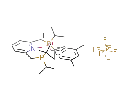 [Ir(2,6-bis(di-tert-butylphosphinomethylene)pyridine)(H)(m-xylyl)][PF6]