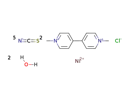 ((1,1'-dimethyl-4,4'-bipyridinium)2[Ni(SCN)5]Cl*2H2O)n