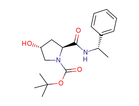 (2S,4R)-4-hydroxy-2-((S)-1-phenylethylcarbamoyl)pyrrolidine-1-carboxylic acid tert-butyl ester