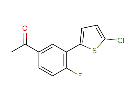 1-[3-(5-chloro-thiophen-2-yl)-4-fluoro-phenyl]-ethanone