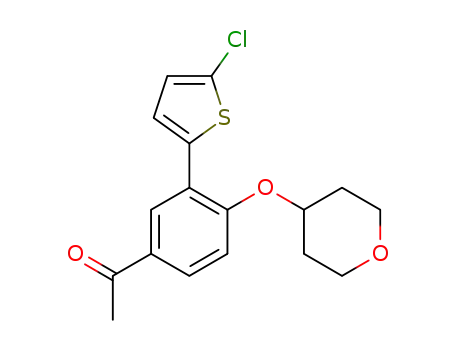 1-[3-(5-chloro-thiophen-2-yl)-4-(tetrahydro-pyran-4-yloxy)-phenyl]-ethanone