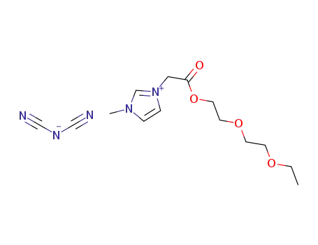 3-methyl-1-(ethoxyethoxyethoxycarbonylmethyl)imidazolium dicyanoamide