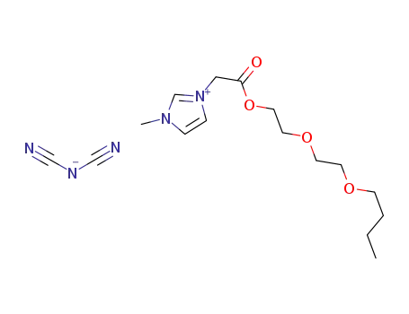 3-methyl-1-(butoxyethoxyethoxycarbonylmethyl)imidazolium dicyanoamide