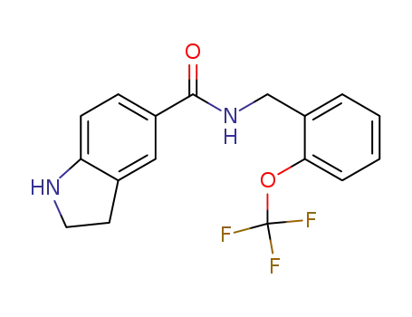 N-({2-[(trifluoromethyl)oxy]phenyl}methyl)-2,3-dihydro-1H-indole-5-carboxamide