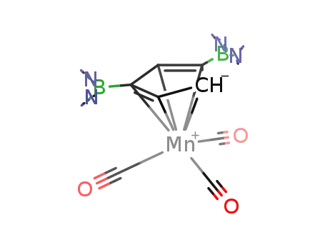 Mn(CO)3C5H3(B(N(CH3)2)2)2