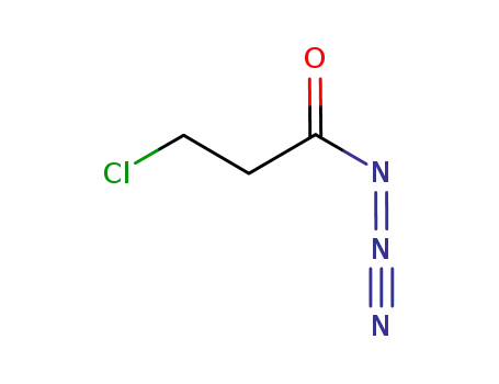 Molecular Structure of 98384-97-5 (Propanoyl azide, 3-chloro-)
