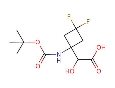 2-(1-(tert-butoxycarbonylamino)-3,3-difluorocyclobutyl)-2-hydroxyacetic acid