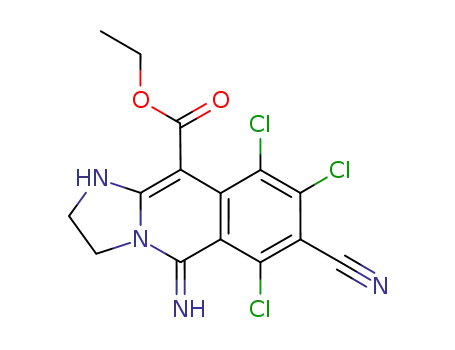 ethyl 5-imino-6,8,9-trichloro-7-cyano-1,2,3,5-tetrahydroimidazo[1,2-b]isoquinoline-10-carboxylate
