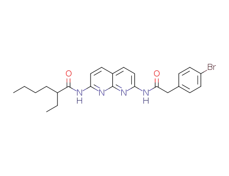 N-(7-(2-(4-bromophenyl)acetamido)-1,8-naphthyridin-2-yl)-2-ethylhexanamide