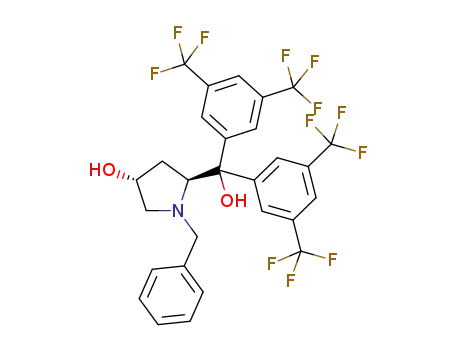 (3R,5S)-1-benzyl-5-[bis(3,5-bis(trifluoromethyl)phenyl)(hydroxy)methyl]pyrrolidin-3-ol