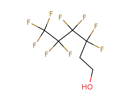 Molecular Structure of 2043-47-2 (1H,1H,2H,2H-Perfluorohexan-1-ol)