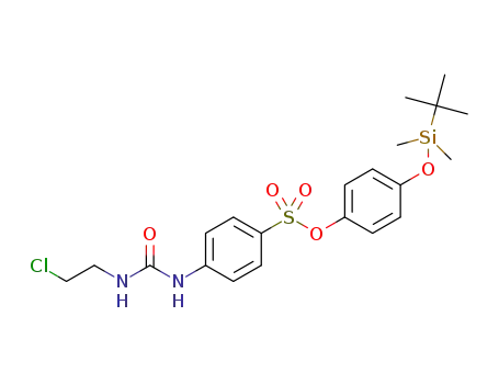 4-(tert-butyldimethylsilyloxy)phenyl 4-[3-(2-chloroethyl)ureido]benzenesulfonate