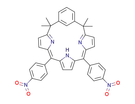 11,16-bis(4-nitrophenyl)-6,6,21,21-tetramethyl-m-benziporphodimethane