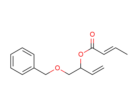 (E)-(-)-1-(benzyloxy)but-3-en-2-yl but-2-enoate