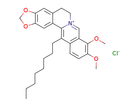 9,10-dimethoxy-13-octyl-5,6-dihydro-[1,3]dioxolo[4,5-g]isoquinolino[3,2-a]isoquinolin-7-ium chloride