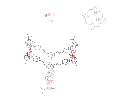 [porphin*Ru6(p-cymene)6(1,3,5-tris{2-(pyridin-4-yl)-vinyl}benzene)2(μ-2,5-dioxido-1,4-benzoquinonato)3][trifluoromethanesulfonate]6