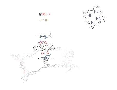 [porphin*Ru6(p-cymene)6(1,3,5-tris{2-(pyridin-4-yl)-vinyl}benzene)2(μ-6,11-dioxido-5,12-naphthacenedionato)3][trifluoromethanesulfonate]6