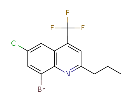 8-bromo-6-chloro-2-propyl-4-(trifluoromethyl)quinoline