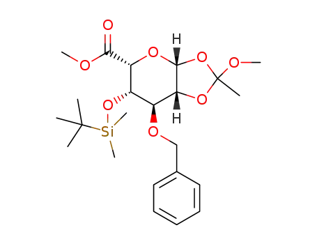 methyl 3-O-benzyl-4-O-tert-butyldimethylsilyl-β-L-idopyranuronate 1,2-(methyl-orthoacetate)