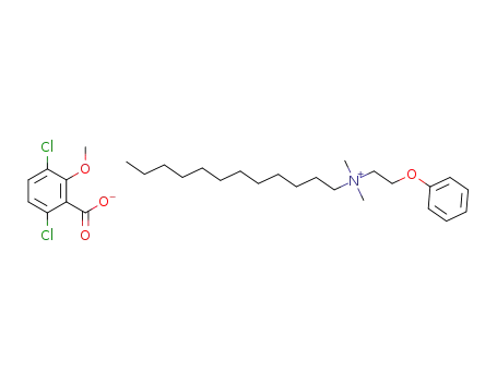 dodecyldimethylphenoxyethylammonium 3,6-dichloro-2-methoxybenzoate