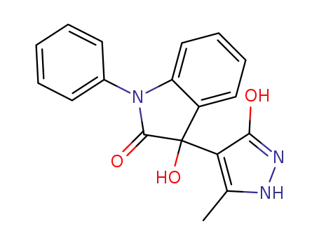 3-hydroxy-3-(3-hydroxy-5-methyl-1H-pyrazol-4-yl)-1-phenylindolin-2-one