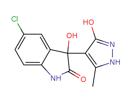 5-chloro-3-hydroxy-3-(3-hydroxy-5-methyl-1H-pyrazol-4-yl)indolin-2-one