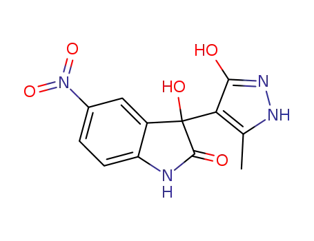 3-hydroxy-3-(3-hydroxy-5-methyl-1H-pyrazol-4-yl)-5-nitroindolin-2-one