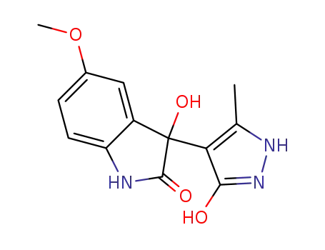 3-hydroxy-3-(3-hydroxy-5-methyl-1H-pyrazol-4-yl)-5-methoxyindolin-2-one