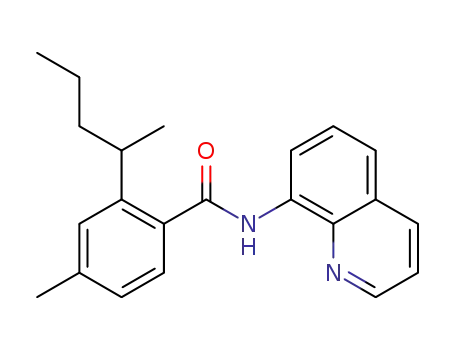4-methyl-2-(pentan-2-yl)-N-(quinolin-8-yl)benzamide