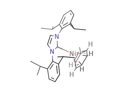 (η6-toluene)Ni(1,3-bis(2,6-diisopropylphenyl)imidazol-2-ylidene)