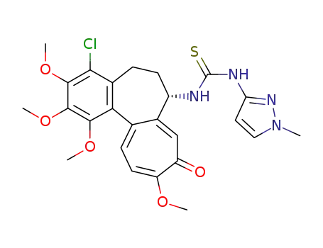 4-chloro-N-[(1-methylpyrazole-3-yl)thiocarbamoyl]deacetyl colchicine