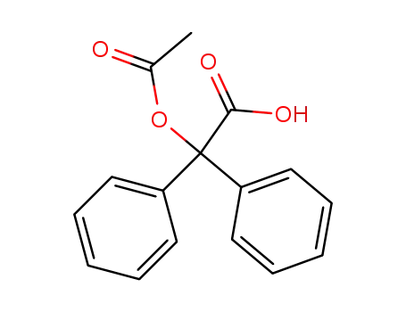 Molecular Structure of 3808-00-2 (2-acetyloxy-2,2-diphenyl-acetic acid)