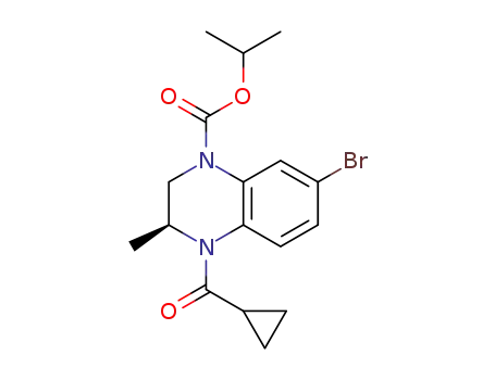 (S)-isopropyl 7-bromo-4-(cyclopropanecarbonyl)-3-methyl-3,4-dihydroquinoxaline-1(2H)carboxylate