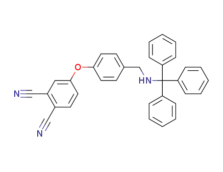 4-(4-((tritylamino)methyl)phenoxy)phthalonitrile