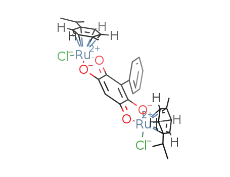 [Ru2(p-cymene)2(μ4-(2,5-dihydroxy-3-phenyl-1,4-benzoquinonato))Cl2]