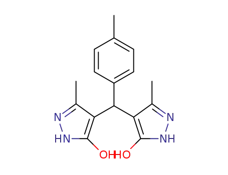 4-((5-hydroxy-3-methyl-1H-pyrazol-4-yl)(p-tolyl)methyl)-3-methyl-1H-pyrazol-5-ol