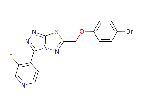 6-((4-bromophenoxy)methyl)-3-(3-fluoropyridin-4-yl)[1,2,4]triazolo[3,4-b][1,3,4]thiadiazole