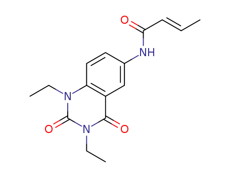 (E)-N-(1,3-diethyl-2,4-dioxo-1,2,3,4-tetrahydroquinazolin-6-yl)but-2-enamide